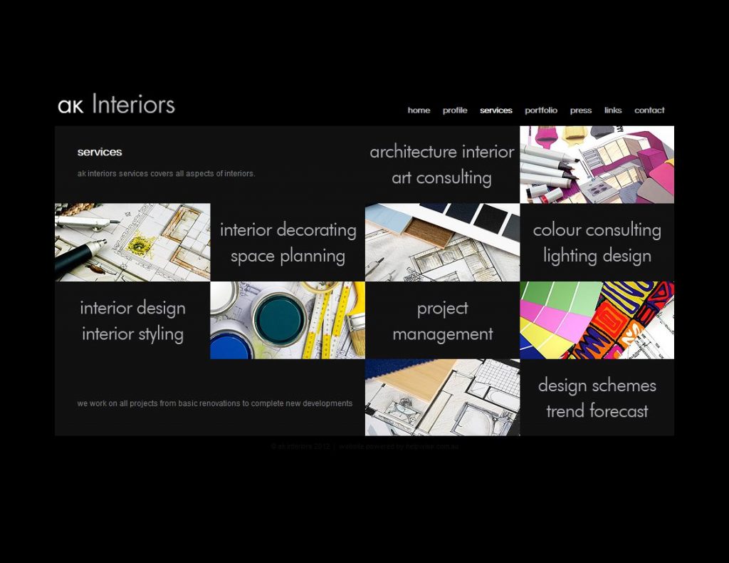 Ak Design AK Interiors, Interior Designer - Helpwise Website Development